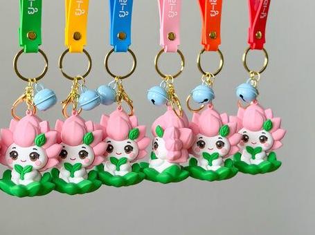 พวงกุญแจ PVC Rubber ยางหยอดนิ่ม สีสด พร้อมสายคล้องสกรีนโลโก้